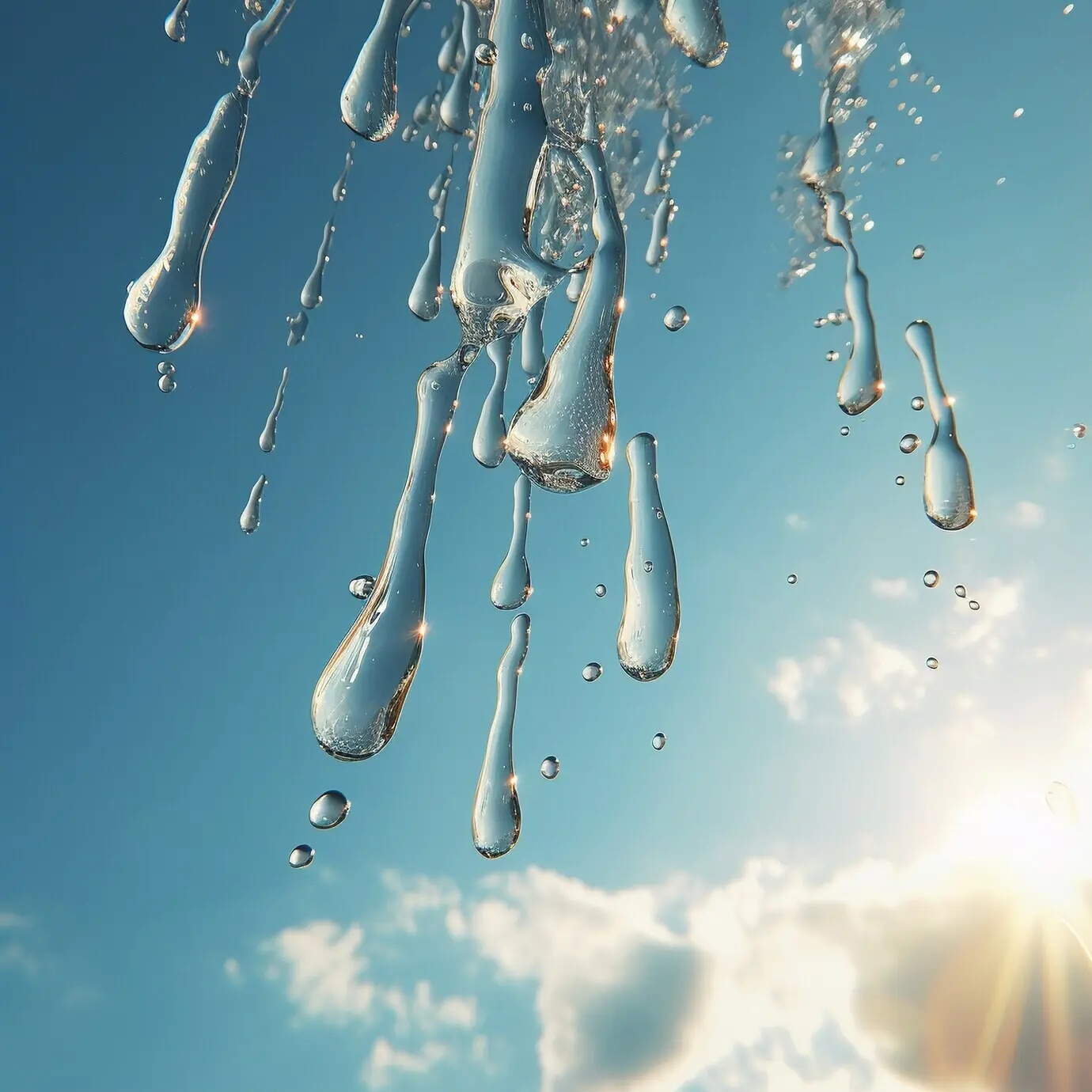 Agua tridimensional generada por IA