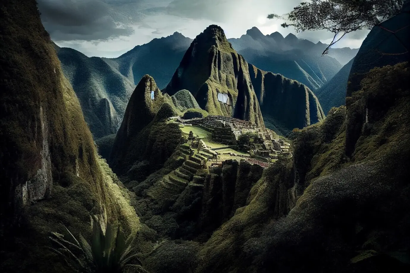 Paisaje de montaña al aire libre, pico famoso, aventura de senderismo, IA generativa.